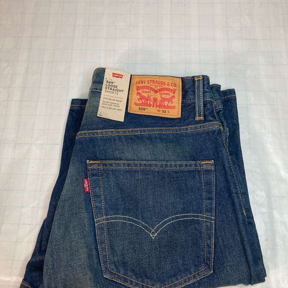 Levi's Men's 569 Loose Straight Denim Shorts W 32 L 23” - Picture 9 of 10